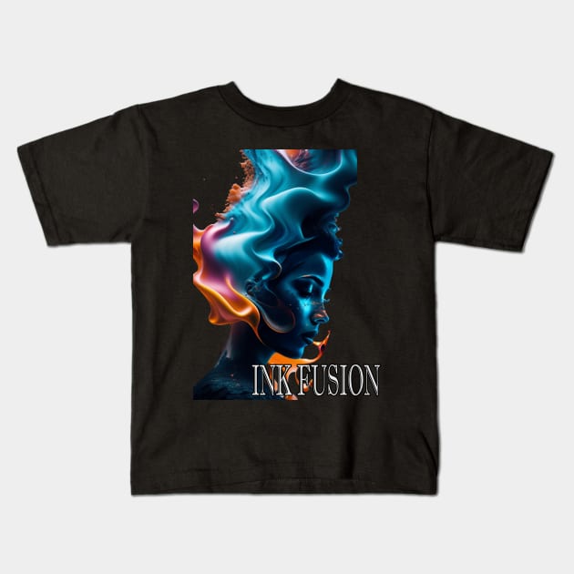 Ink Fusion Kids T-Shirt by AII IN ONE STORE